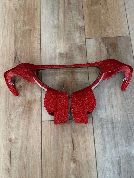 NWT Gianni Bini Chellsie Glitter Ankle Strap Platform Stiletto Dress Shoes 8.5 - Picture 5 of 13